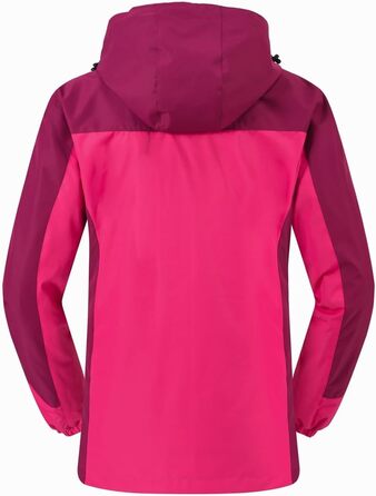 Жіноча 3-в-1 куртка Ysento: тепла флісова та водонепроникна софтшеллова куртка з капюшоном, рожево-рожевий колір, XXL