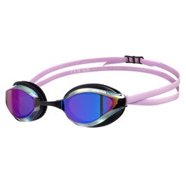 Окуляри для плавання ARENA Python Racing Unisex (Дзеркальні, Чорно-Фіолетові) - Антифог, Герметичні, Комфортні