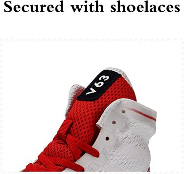 Боксівські кросівки для жінок та чоловіків, 44EU, червоно-білі: стабільність, комфорт, для боксу, боротьби, кікбоксингу та ін.