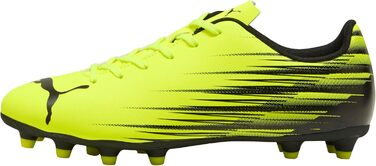 Кросівки футбольні PUMA Attacanto Firm для штучного ґрунту, білі/чорні, 44 EU, Yellow Alert