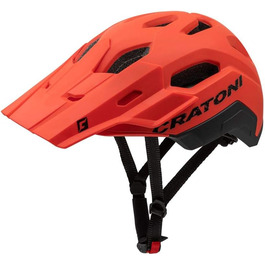 Велошолом Cratoni C-Maniac 2.0 Trail червоно-чорний матовий 58-61 см для підлітків і дорослих MTB BMX місто