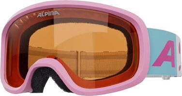 Дитячі гірськолижні окуляри ALPINA PINEY, ударостійкі з 100% UV-захистом, матово-рожеві