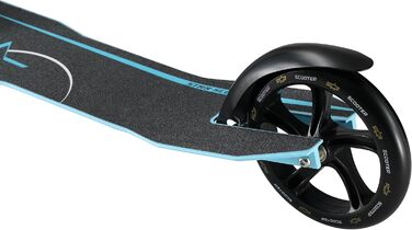 Самокат дитячий та дорослий STAR SCOOTER алюмінієвий, колеса 230мм, блакитний