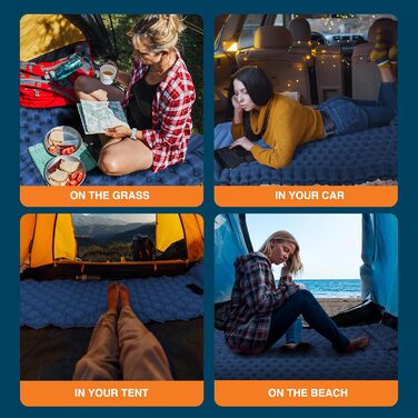 Односпальний килимок для кемпінгу Voyager Single Ultraleicht: самонадувний, легкий, з тканини Nylon + TPU, з сумкою, для подорожей та відпочинку на природі