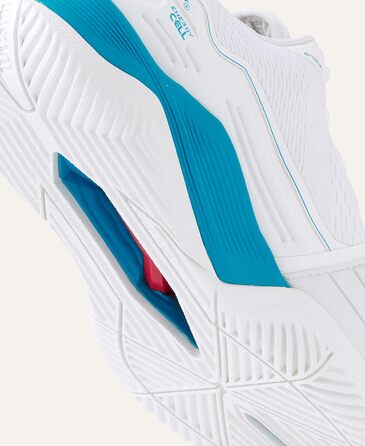 Тенісне взуття Wilson Rush Pro 4.5 Oz для чоловіків, розмір 46 2/3 EU, білий/білий/Atomic Blue