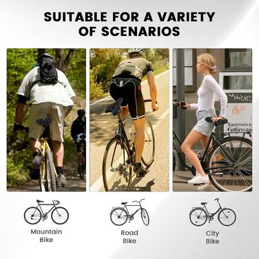 Велосипедне сідло ENJOHOS для чоловіків та жінок: комфортне, водонепроникне, з ключем, MTB, Trekking, Tour, Road, зелене (чорне)