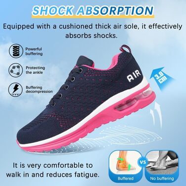 Жіночі кросівки для бігу та фітнесу. Зручні, дихаючі, з амортизацією. Чорно-білі, блакитно-червоні (42 EU)