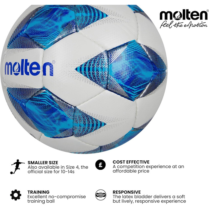 Футбольний м'яч Molten FXA2810 білий/синій/сріблястий
