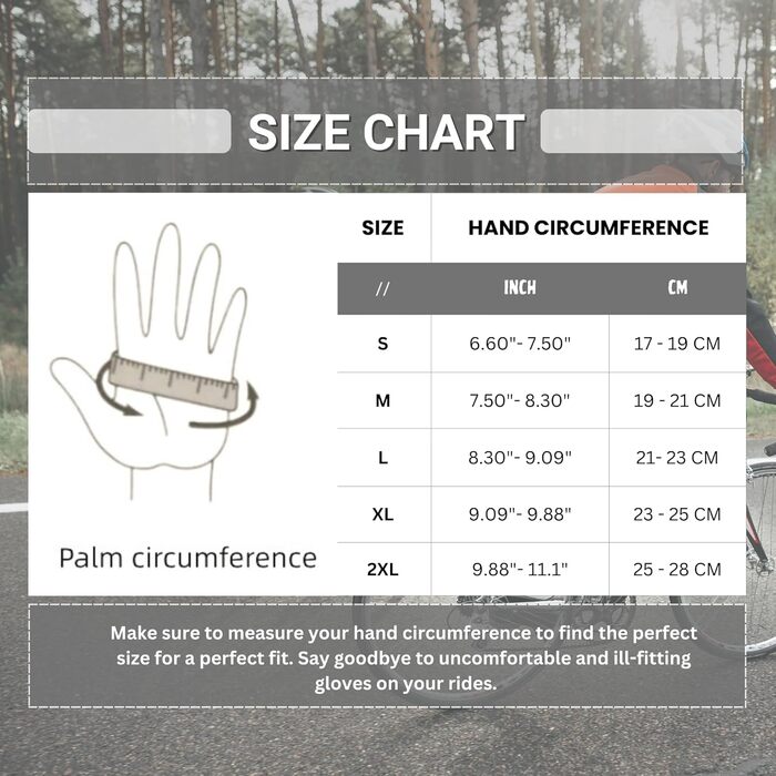 Велосипедні рукавички Habfinger для чоловіків, червоні/бежеві (XXL), неслизьке покриття, короткі