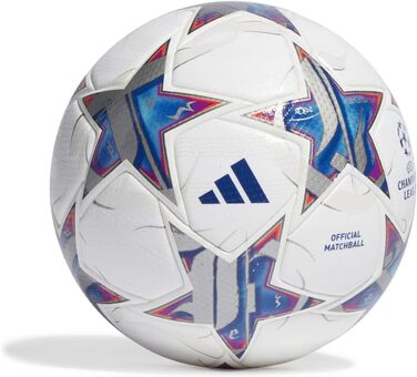 Футбольний м'яч adidas UCL Pro, розмір 5, білий/сріблястий/блакитний, офіційний м'яч Ліги чемпіонів, для матчів, преміум-якість