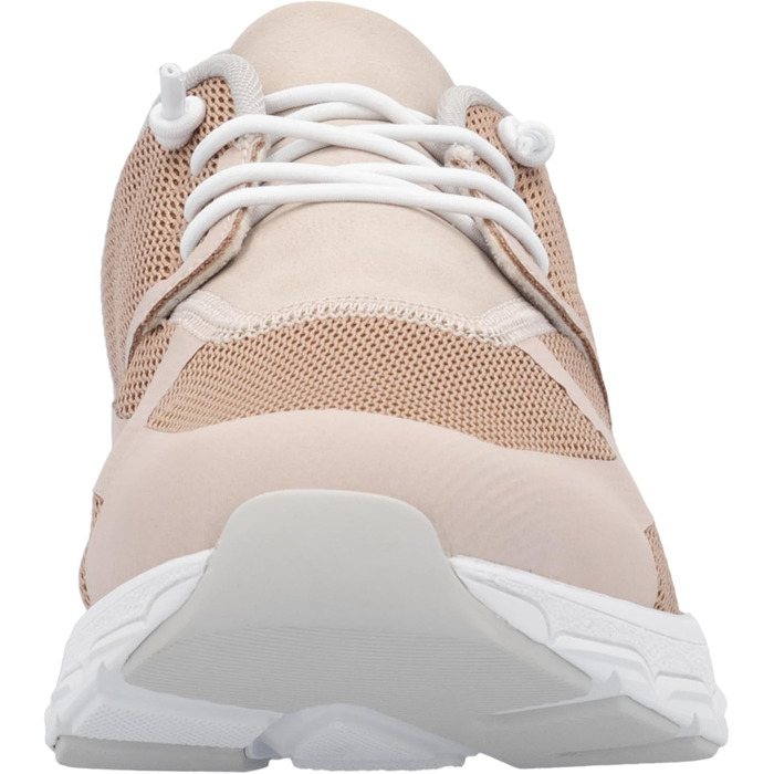 Кросівки Rieker білі жіночі повсякденні низькі, 39 EU, рожеві деталі (31)