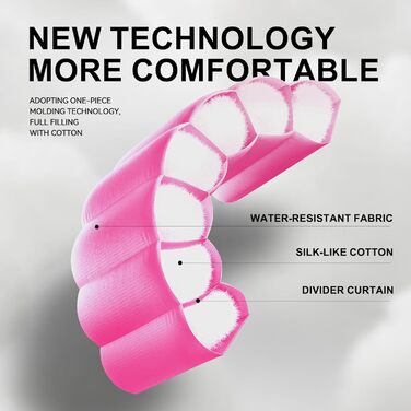 Сплячі мішки для дорослих у холодну погоду, водонепроникні, легкі, рожеві. Підходять для кемпінгу, піших прогулянок, відпочинку на природі та вдома (1,4 кг)