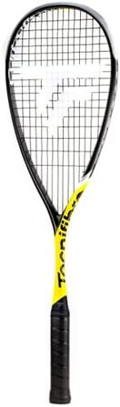 Сквош ракетка Tecnifibre Carboflex 125 Heritage 2 (2021) для дорослих, чорна/жовта, зі струнами та чохлом