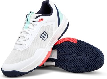 Тенісні кросівки Wilson Courtglide Herren білі/блакитні/коралові, розмір 49 1/3