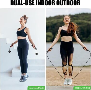 Скакалка з регулюванням, PVC, для фітнесу, дорослих. Канат для стрибків з великим м'ячем та тренажером для рук