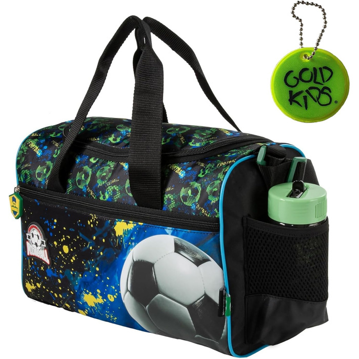 Спортивна сумка Goldkids для дітей (дівчаток та хлопчиків) з мотивом футболу - 40x22x20 см