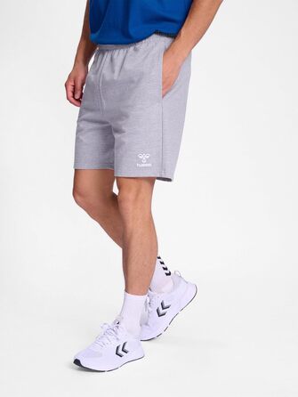 Чоловічі короткі шорти Hummel Hmlgo сірого кольору (Melange), розмір XL, з регульованою талією