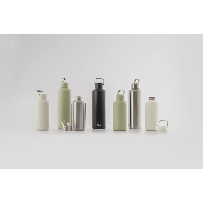 Пляшка для води EQUA Timeless 1000 мл, нержавіюча сталь, BPA-free, герметична, довговічна, універсальна, для матча