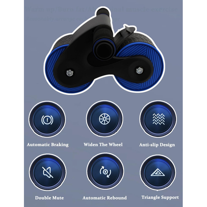 Ролер для пресу DROMEDARY з підставкою для телефону та пружиною для повернення, тренажер для пресу та фітнесу