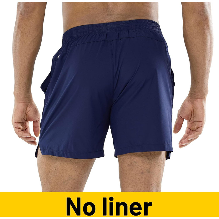 Чоловічі бігові шорти MIER для спорту та залу, швидкосохнучі outdoor-шорти з кишенями для тренувань, дихаючі (Темно-синій, XS)