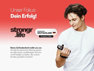 Набір для тренування кисті рук - 5 шт. (гумовий, кільцевий, м'ячик) з сумкою - тренажер хвата - опір 5-60 кг