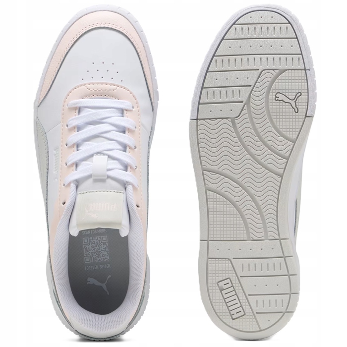Жіночі шкіряні кросівки на платформі Puma Carina Mia, білі