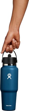 Термос-пляшка Hydro Flask 946 мл з трубочкою, вакуумна ізоляція TempShield, нержавіюча сталь, герметична, BPA-free, індиго
