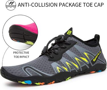 Водні шкарпетки для плавання та дайвінгу WateLves - унісекс, сірі, 46 EU