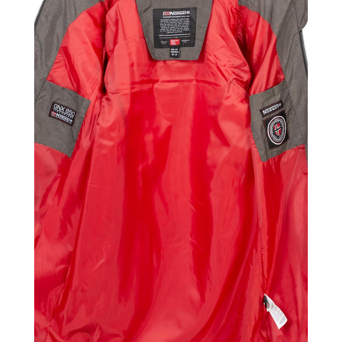 Жіноча зимова куртка-пальто Geographical Norway FVS Production H-H, довга стібана парка, колір хакі, розмір M
