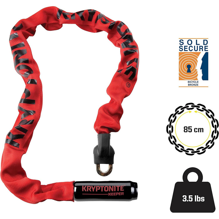 Ланцюг велосипедний Kryptonite Keeper 785 з інтегрованим замком-кодовим, фіолетовий, One Size