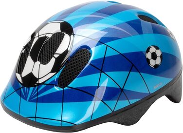Дитячий велосипедний шолом M-Wave Space Soccer, футбольний дизайн