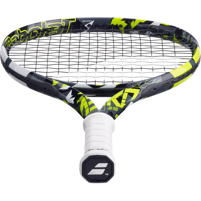 Дитяча тенісна ракетка Babolat Pure Aero Junior 25 S CV 370, сіро-жовта, розмір 0