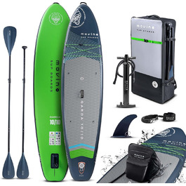 Надувний SUP Movino Garda Allround 10'10' - комплект для станд ап паддлінгу, 330 см, блакитно-зелений