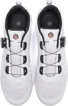 Велосипедні черевики для чоловіків та жінок: гірські, шосейні, сумісні з Peloton, Look ARC Delta, SPD, SPD-SL. Розмір 43 EU, сірі