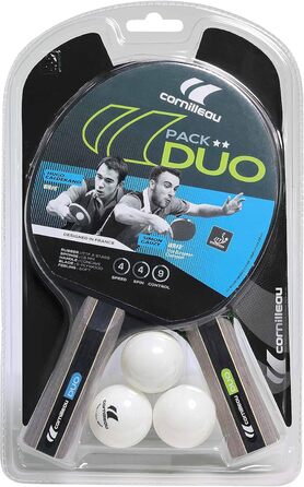 Набір для пінг-понгу Cornilleau: 2 ракетки + 3 м'ячі, червоний