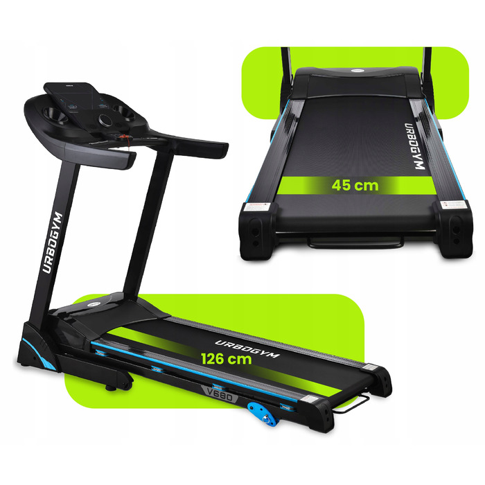 Електрична бігова доріжка Urbogym V680, до 140 кг