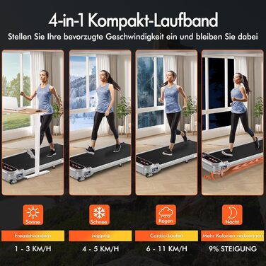 Біговий тренажер BLACK LORD X7 - Walking Pad з тихим мотором 3.0PS, до 130кг, Bluetooth, 3 рівня нахилу, антиковзаюча поверхня (Срібний)