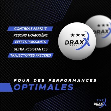 Турнірні м'ячі для пінг-понгу 48 шт. ITTF, 40+ мм, білі – для гри, тренувань, змагань