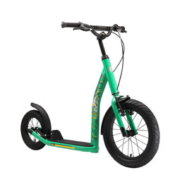 Самокат дитячий STAR SCOOTER City Kick Scooter 16 дюймів, зелений - з повітряними колесами та регульованою висотою