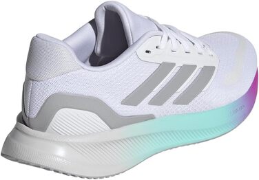 Жіночі кросівки для бігу adidas Runfalcon 5 з амортизацією Cloudfoam, білі/чорні (розмір 44 EU)