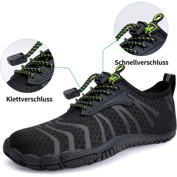 WateLves Взуття для плавання та трейлраннінгу (унісекс) - чорний, 45 EU