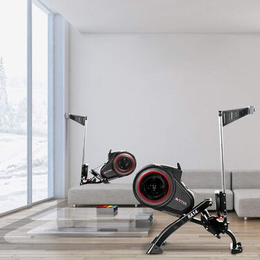 Велоергометр AsVIVA RA14 складний для дому – 13 кг, тиха магнітна система гальмування, 8 рівнів опору, кардіо та силові тренування, мультифункціональний комп'ютер, сумісний з Kinomap App