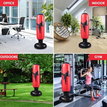 Надувний боксерський мішок MEYDLL для дітей 160 см з насосом та рукавичками для карате та кікбоксингу