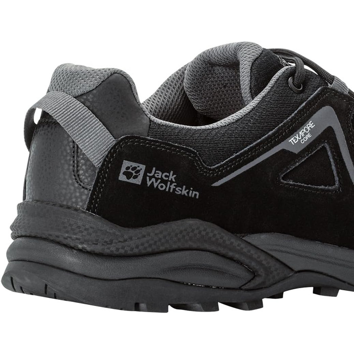 Чоловічі трекінгові черевики Jack Wolfskin Sunset Hike Texapore Low MW, чорні (40.5 EU)