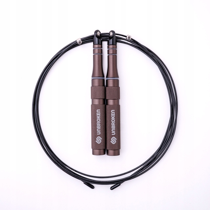 Професійна тренувальна скакалка Unbroken Speed Rope SR-PRO Gunmetal 3.2м