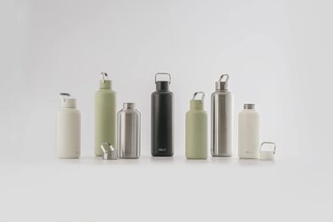 Пляшка для води EQUA Timeless 1000 мл, нержавіюча сталь, BPA-free, герметична, довговічна, універсальна, для матча