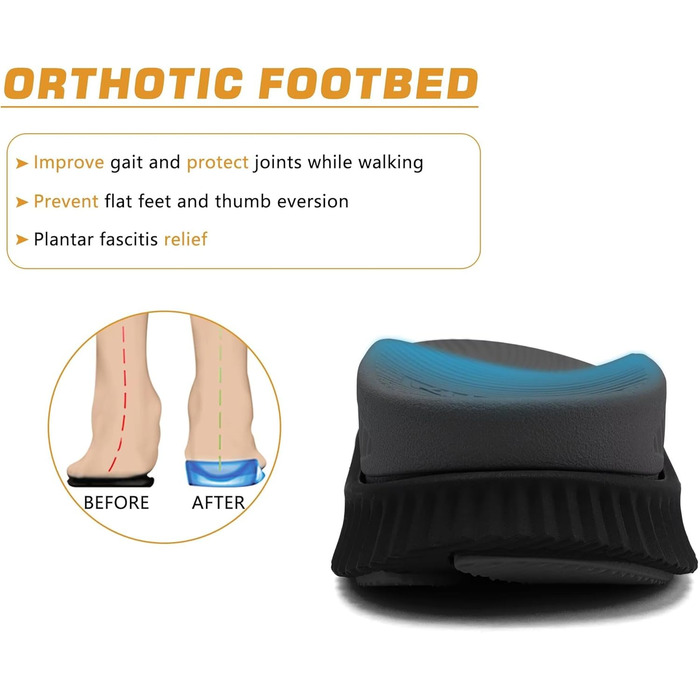 Чоловічі трекінгові сандалі KuaiLu: зручні ортопедичні сандалі для піших прогулянок та активного відпочинку (48 EU, чорний)