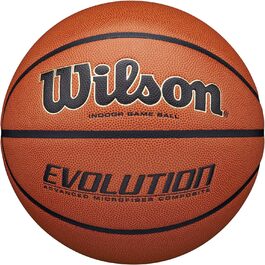 Баскетбольний м'яч Wilson Evolution розмір 7, коричневий, для дорослих, універсальний