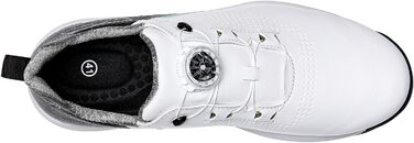 Жіночі гольф-туфлі зі шпильками, водонепроникні та легкі. Білий колір (41 EU, Чорний)