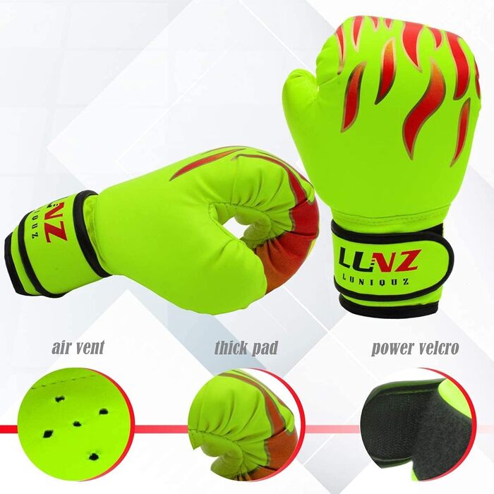 Дитячі боксерські рукавички Kinder Boxhandschuhe 6OZ/8OZ для MMA, Муай Тай, Кікбоксингу та тренувань з манекеном (3-16 років)